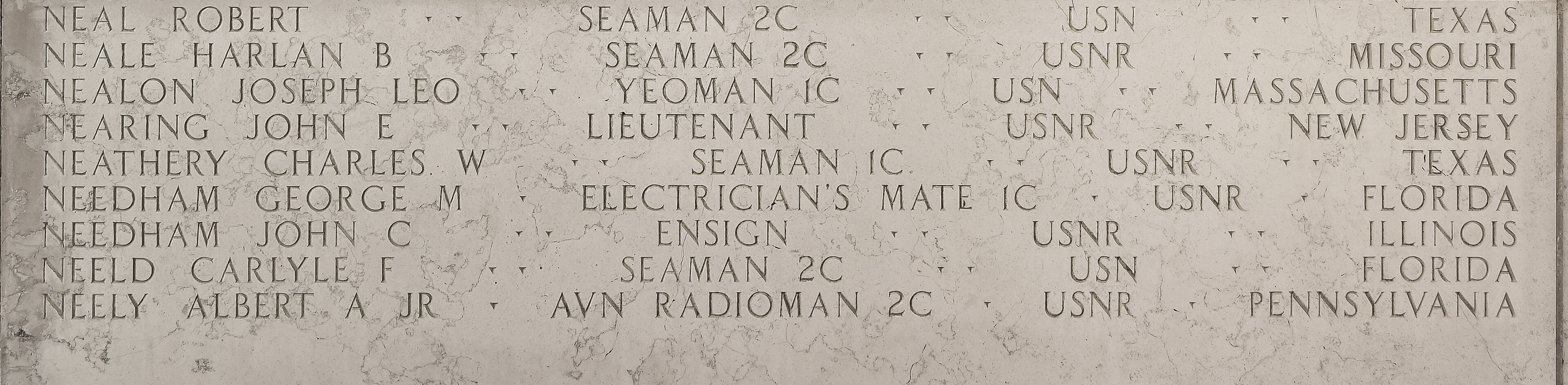 Joseph Leo Nealon, Yeoman First Class